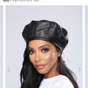 Leather beret